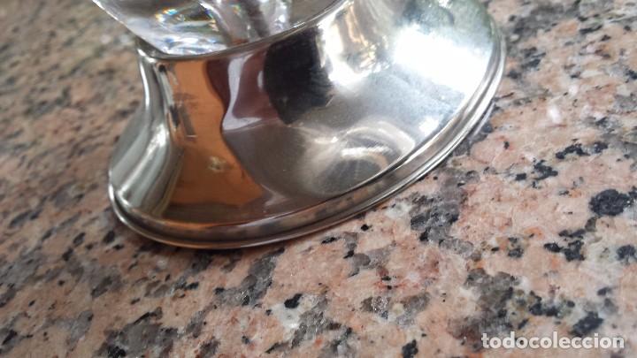 Antig&uuml;edades: antiguo centro de mesa de cristal - Foto 4