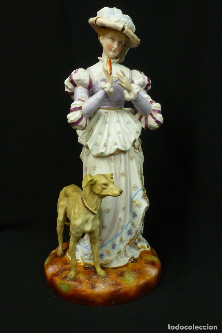 Antig&uuml;edades: GRAN PAREJA DE PORCELANA DE BISCUIT - Foto 6