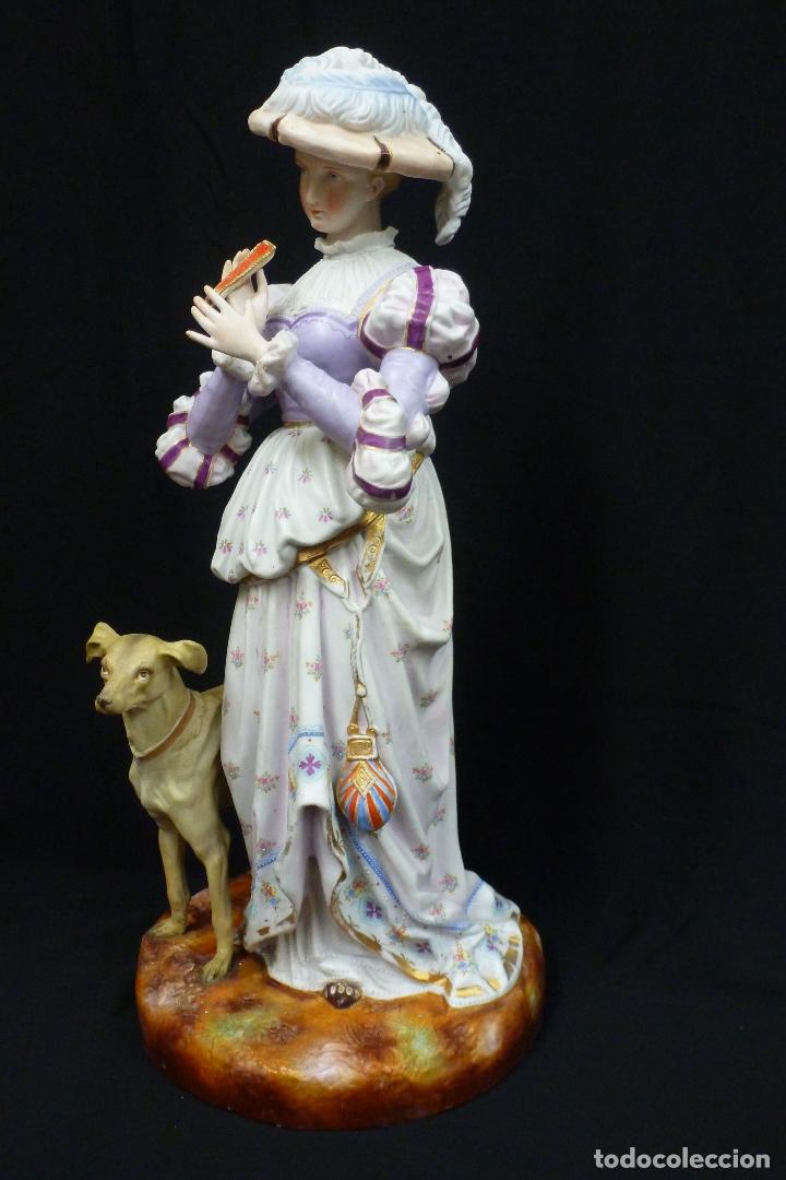 Antig&uuml;edades: GRAN PAREJA DE PORCELANA DE BISCUIT - Foto 13