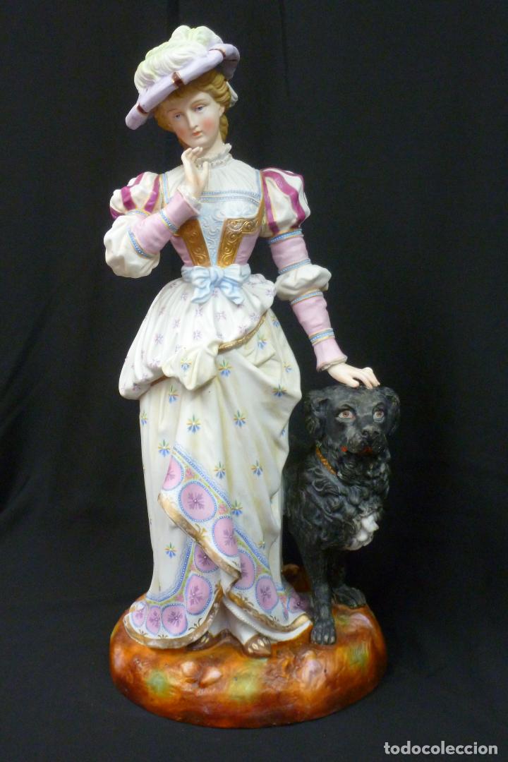 Antig&uuml;edades: GRAN PAREJA DE PORCELANA DE BISCUIT - Foto 19