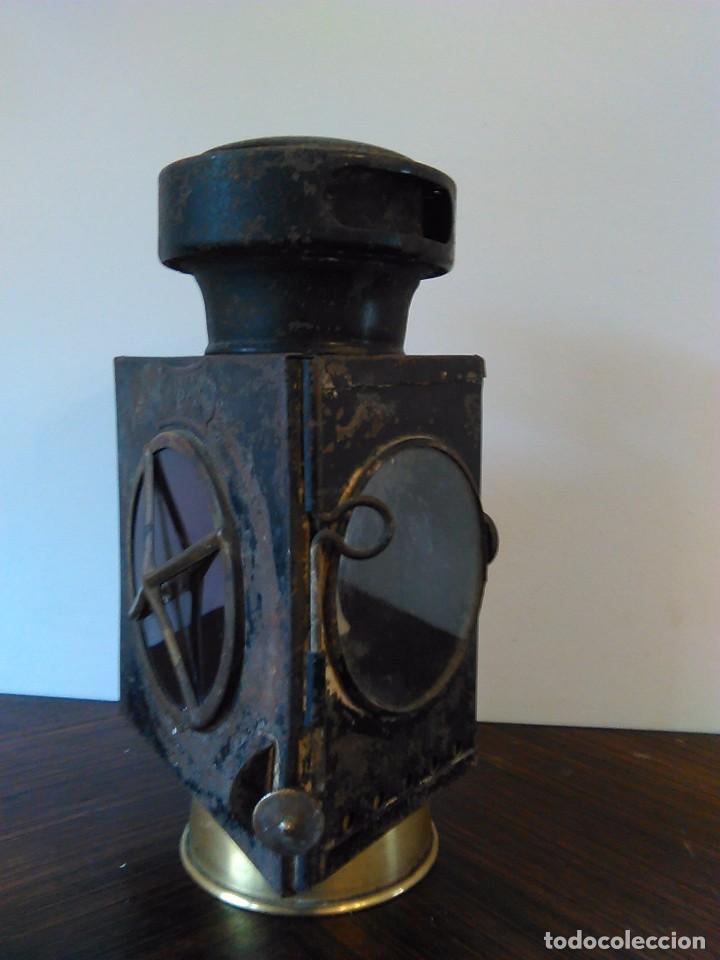 Antig&uuml;edades: antiguo farol coche antiguo - Foto 3