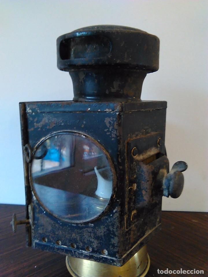 Antig&uuml;edades: antiguo farol coche antiguo - Foto 4