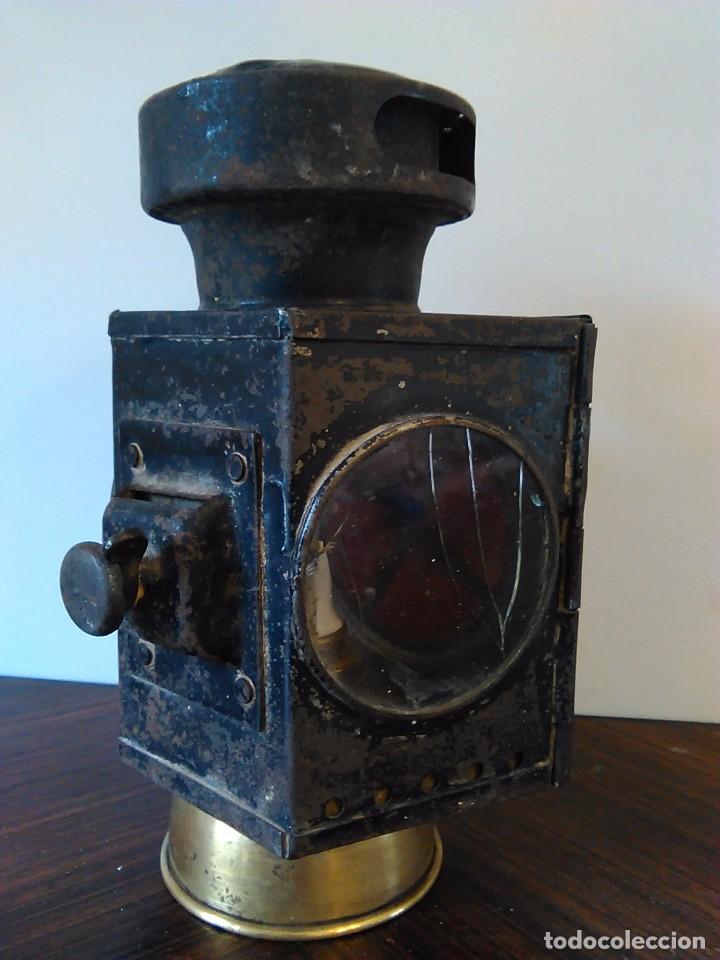 Antig&uuml;edades: antiguo farol coche antiguo - Foto 5