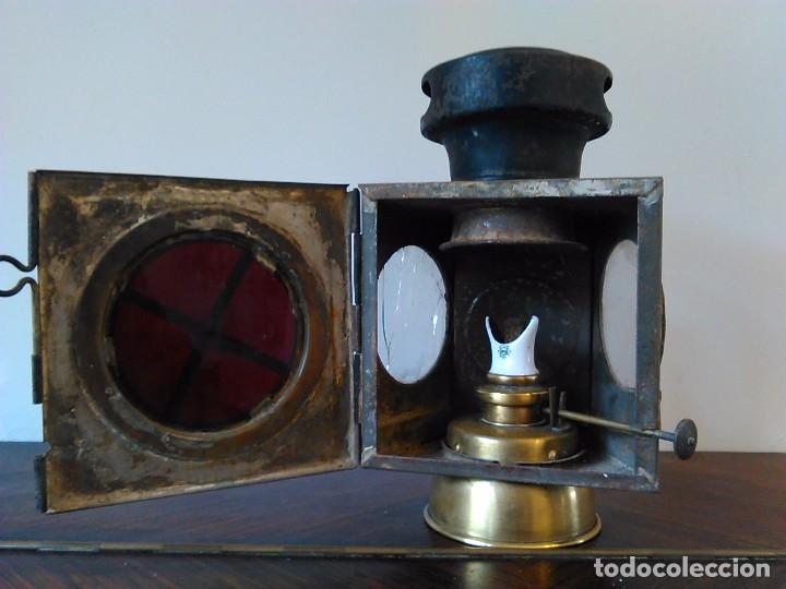 Antig&uuml;edades: antiguo farol coche antiguo - Foto 6
