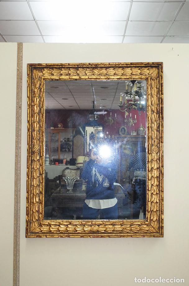 Antig&uuml;edades: ESPEJO ANTIGUO DORADO DE MADERA - Foto 2