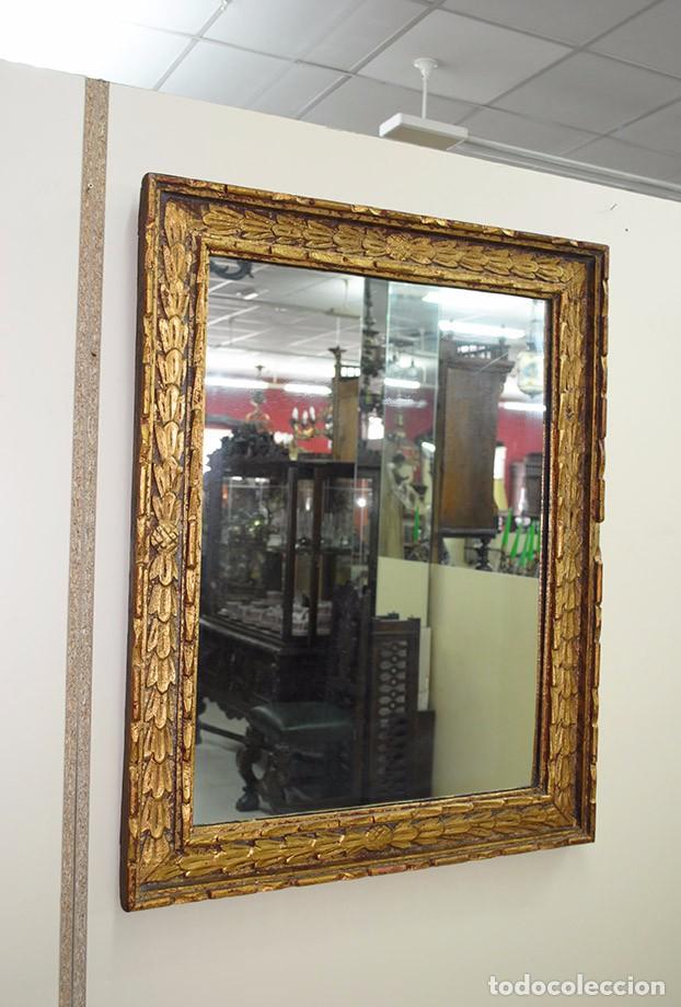Antig&uuml;edades: ESPEJO ANTIGUO DORADO DE MADERA - Foto 3