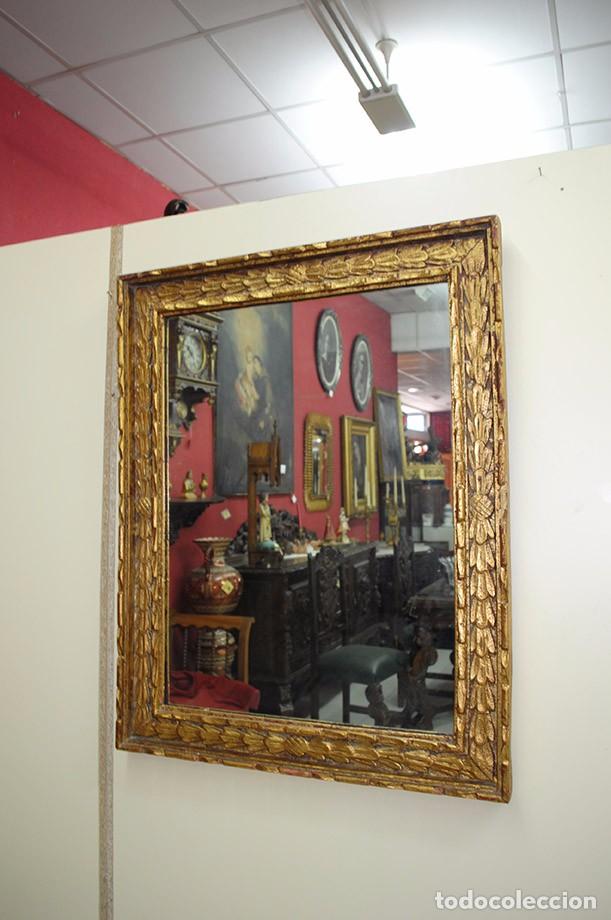 Antig&uuml;edades: ESPEJO ANTIGUO DORADO DE MADERA - Foto 4