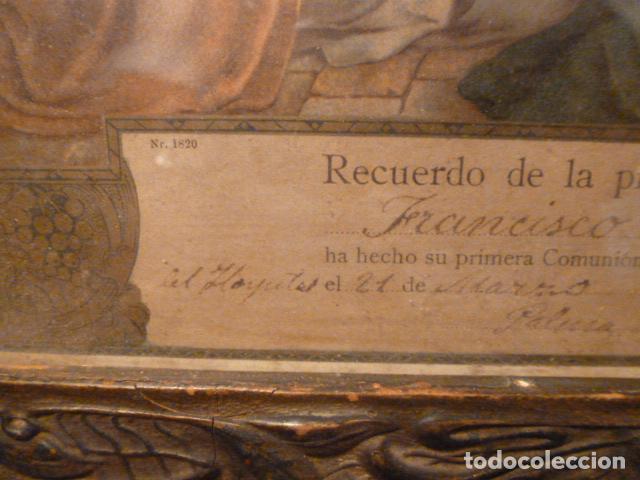 Antig&uuml;edades: marco con recuerdo primera comunion - Foto 6