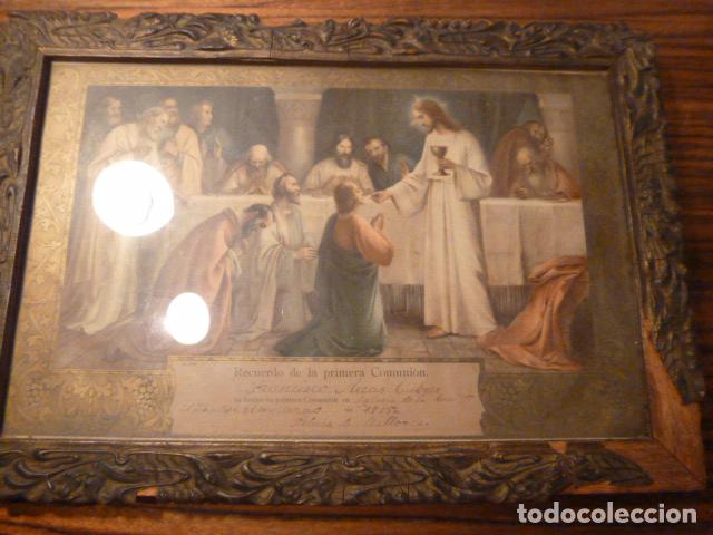 Antig&uuml;edades: marco con recuerdo primera comunion - Foto 13