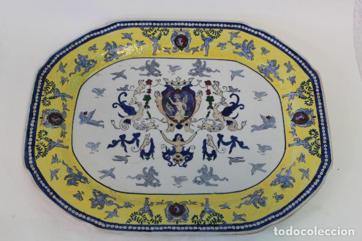 Antig&uuml;edades: BANDEJA EN CERAMICA CHINA - Foto 3