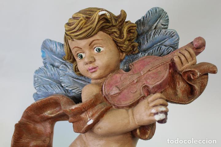 Antig&uuml;edades: angel tocando el violin  en yeso - Foto 2