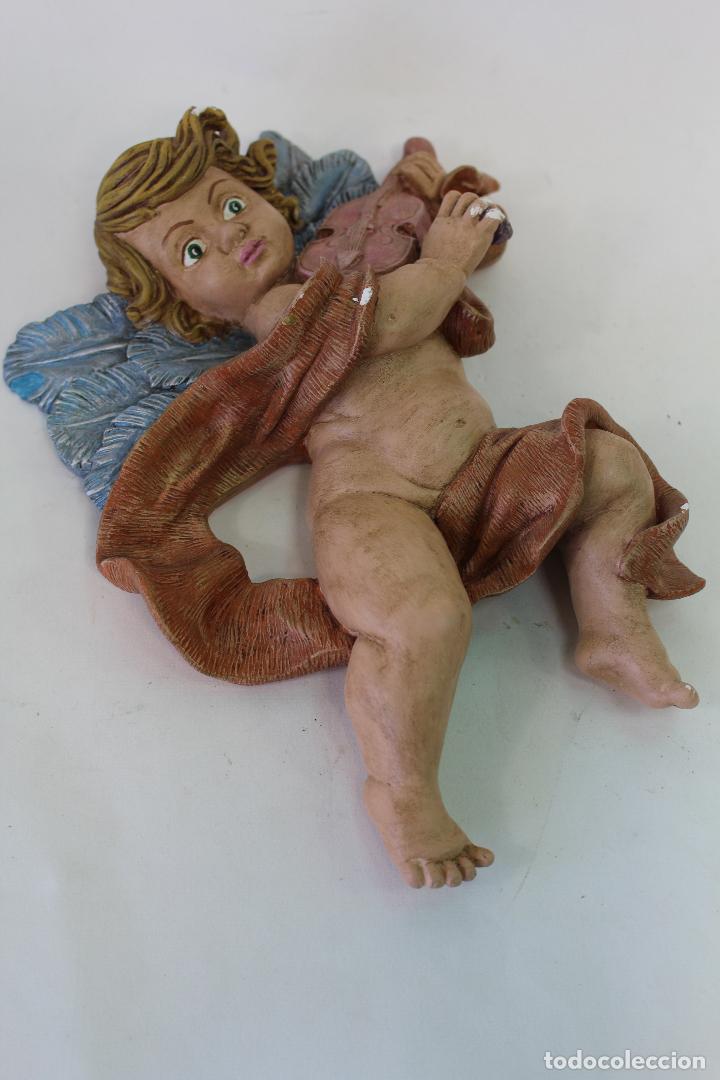 Antig&uuml;edades: angel tocando el violin  en yeso - Foto 3