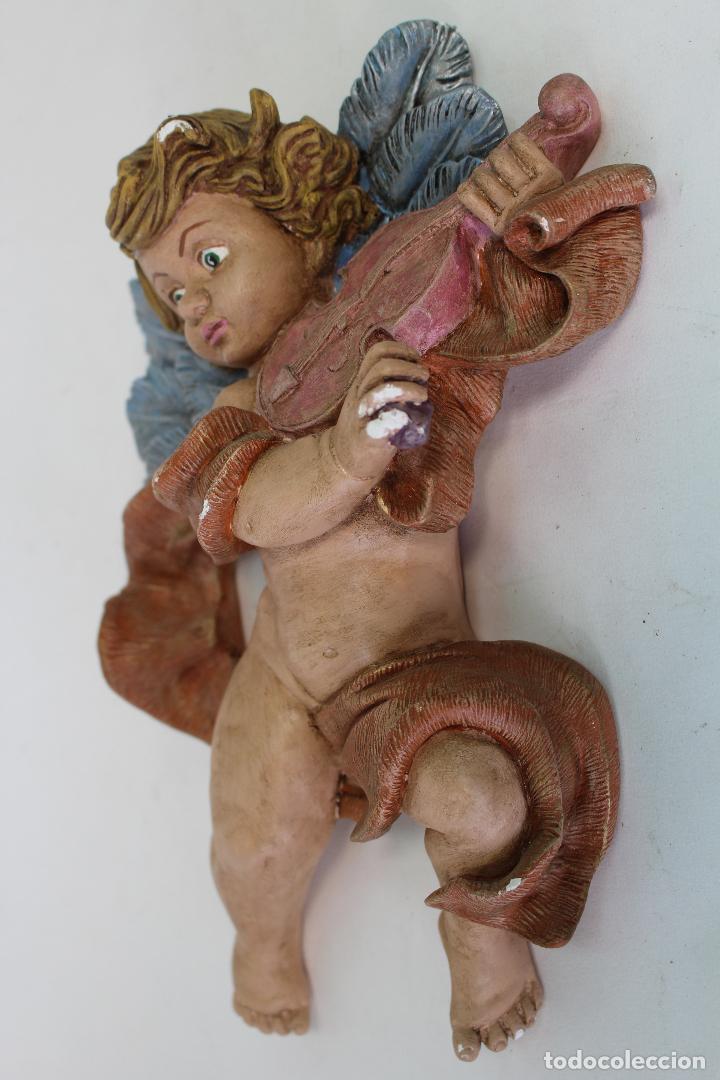 Antig&uuml;edades: angel tocando el violin  en yeso - Foto 4