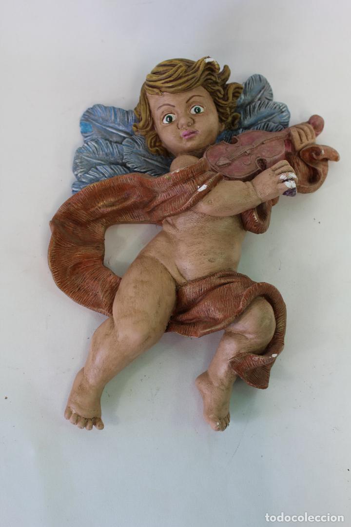 Antig&uuml;edades: angel tocando el violin  en yeso - Foto 6