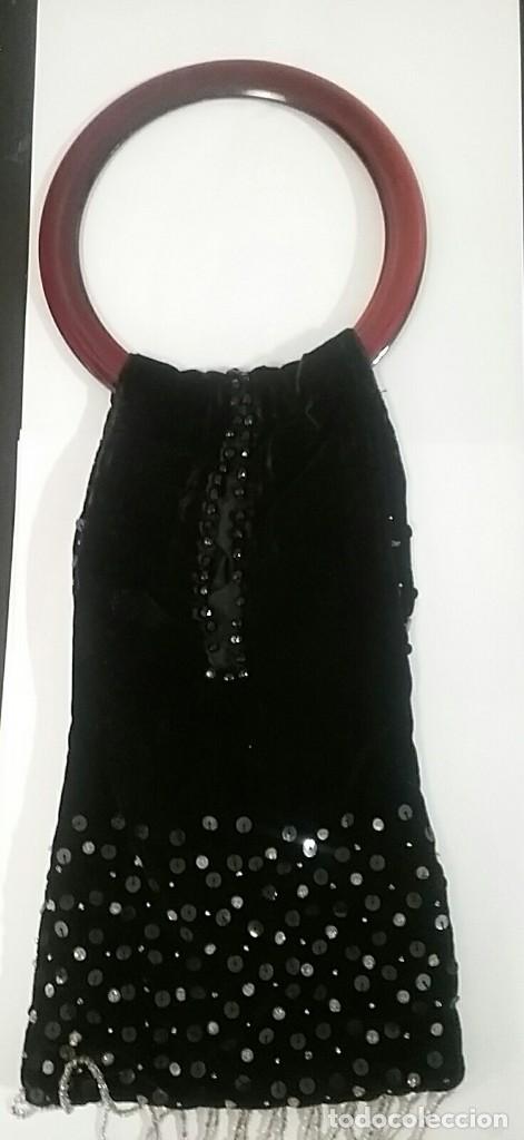 Antig&uuml;edades: Bolso mano terciopelo - Foto 2