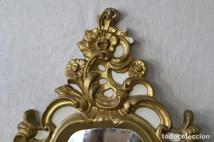 Antig&uuml;edades: espejo dorado en escayola - Foto 2