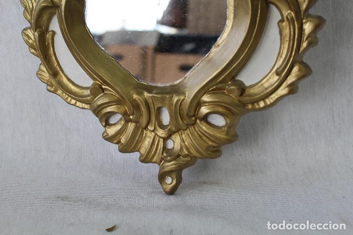 Antig&uuml;edades: espejo dorado en escayola - Foto 5
