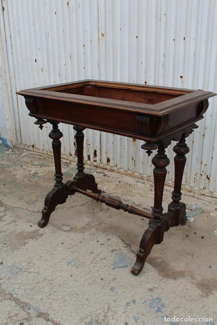 Antig&uuml;edades: mesa antigua de madera - Foto 3