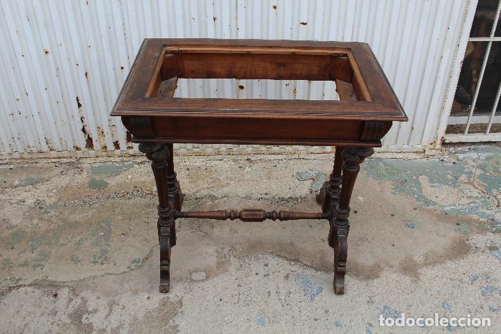 Antig&uuml;edades: mesa antigua de madera - Foto 6