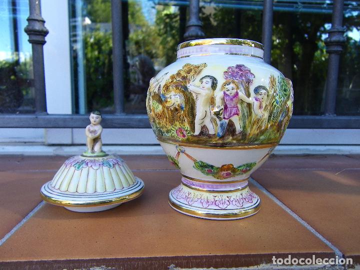 Antig&uuml;edades: CENTRO-JARRON CAPODIMONTE - Foto 7