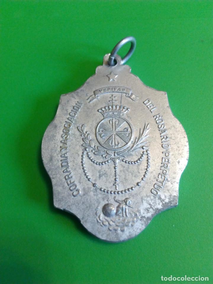 Antig&uuml;edades: MEDALLA COFRADIA DE ROSARIO - Foto 2