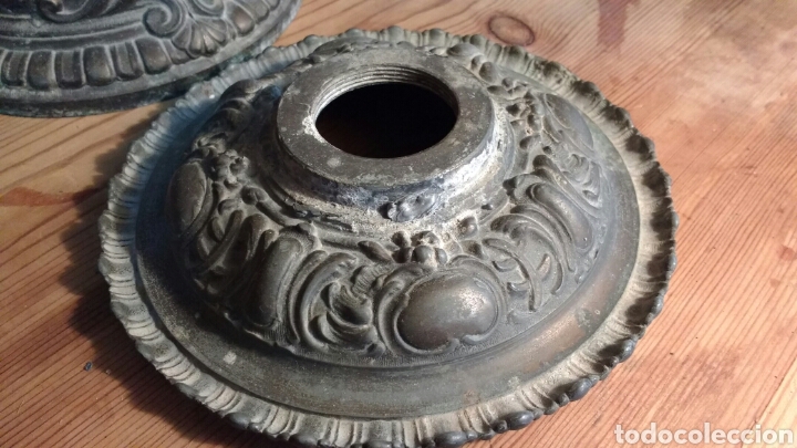 Antig&uuml;edades: Magn&iacute;fica pieza de bronce. Con tapadera. 33 cm. - Foto 4