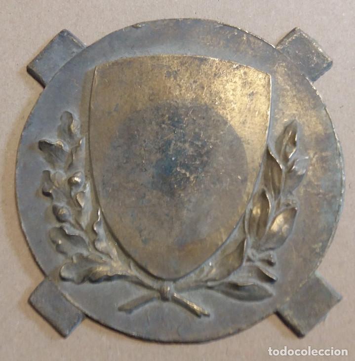 Antig&uuml;edades: Placa de bronce, 12,5 cm de di&aacute;metro - Foto 1