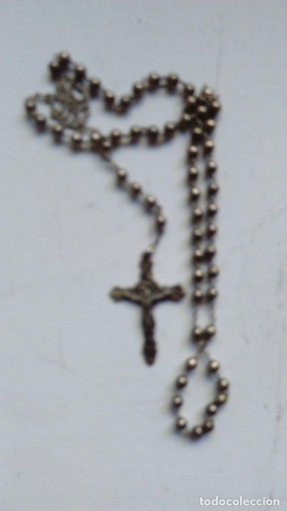 Antig&uuml;edades: Rosario de plata de cinco misterios - Foto 2