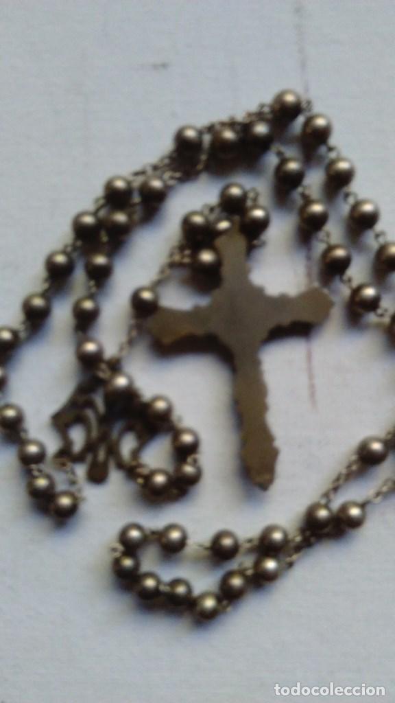 Antig&uuml;edades: Rosario de plata de cinco misterios - Foto 5