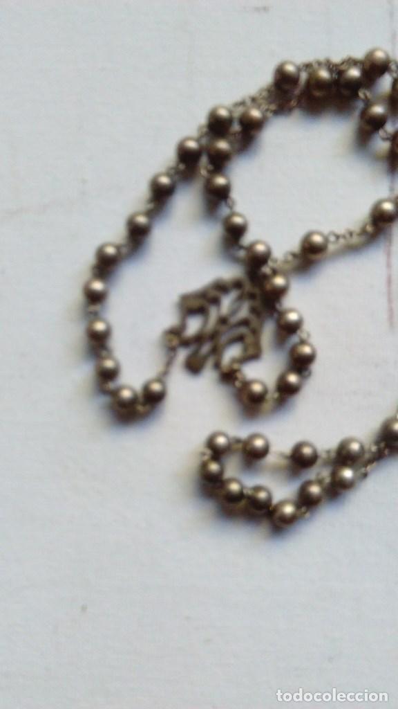Antig&uuml;edades: Rosario de plata de cinco misterios - Foto 6