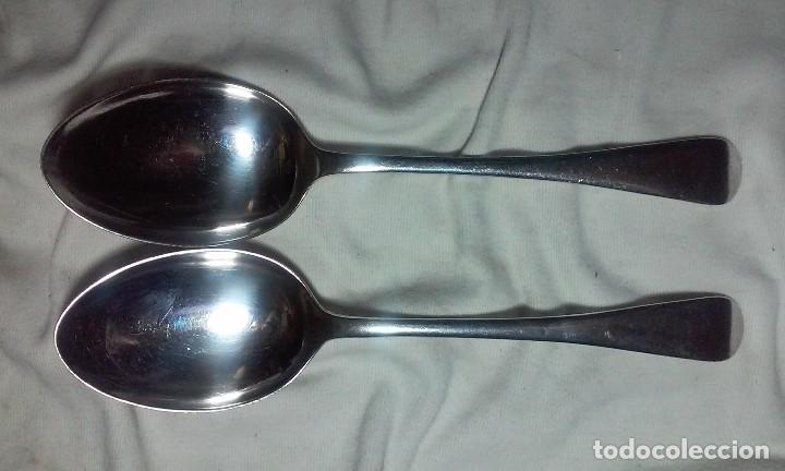 Antig&uuml;edades: DOS ANTIGUAS CUCHARAS EN PLATA - Foto 1