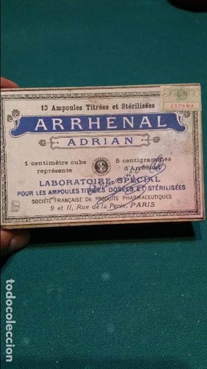 Antiquit&auml;ten: CURIOSA CAJA DE AMPOLLAS PRECINTADA DE LOS A&Ntilde;OS 30.