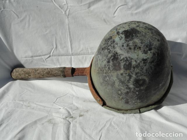 Antig&uuml;edades: ANTIGUO CAZO CHOCOLATERO DE COBRE. - Foto 7