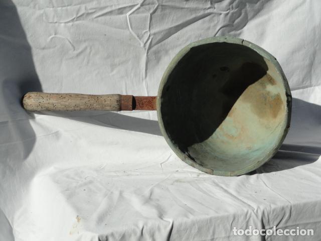 Antig&uuml;edades: ANTIGUO CAZO CHOCOLATERO DE COBRE. - Foto 9