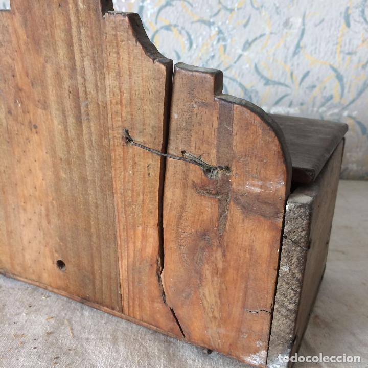 Antig&uuml;edades: CUCHARERO MADERA MUY ANTIGUO - Foto 5
