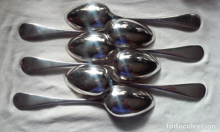 Antig&uuml;edades: SEIS ANTIGUAS CUCHARAS EN PLATA - Foto 1