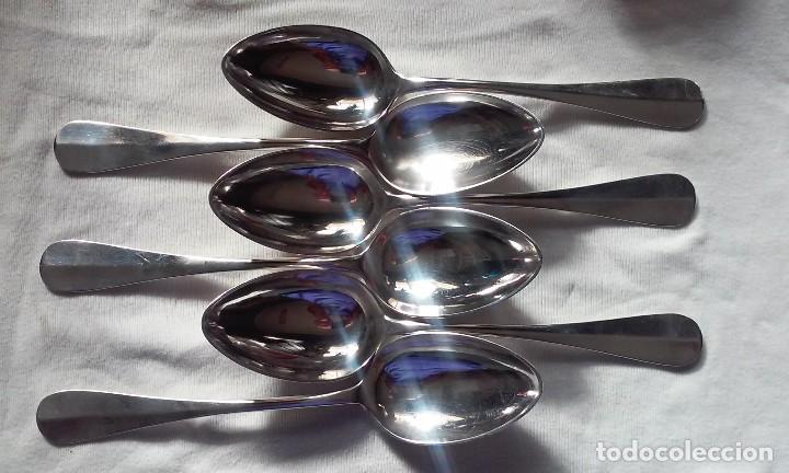 Antig&uuml;edades: SEIS ANTIGUAS CUCHARAS EN PLATA - Foto 2