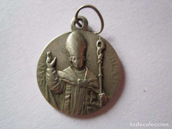 Antig&uuml;edades: (14) MEDALLA DE SAN BLAS PLATA - Foto 1