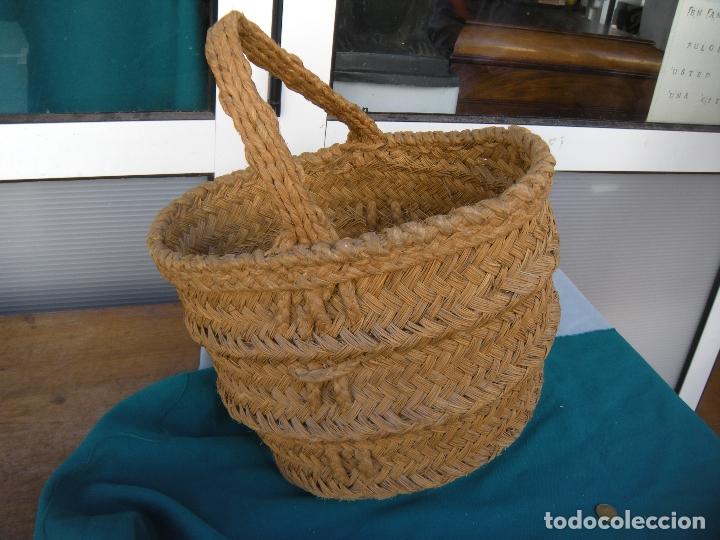 Antig&uuml;edades: ANTIGUO CESTO DE ESPARTO. - Foto 4