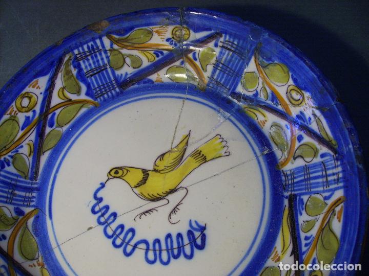 Antig&uuml;edades: PLATO  CER&Aacute;MICA  DE  MANISES  XIX - Foto 5