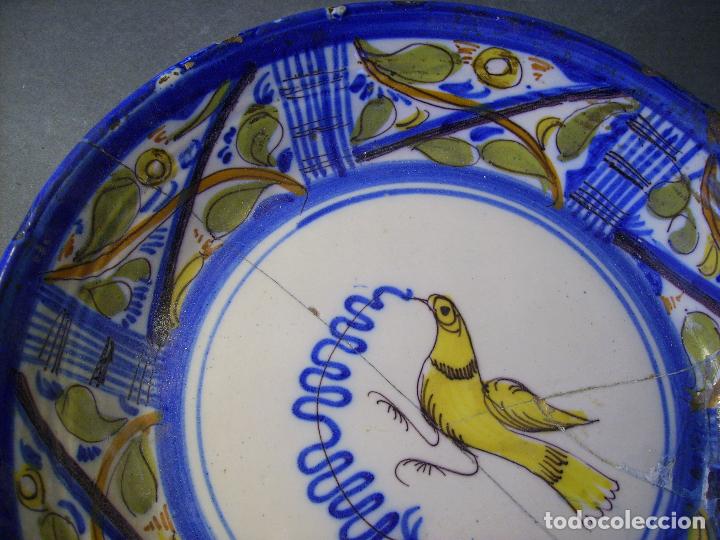 Antig&uuml;edades: PLATO  CER&Aacute;MICA  DE  MANISES  XIX - Foto 7