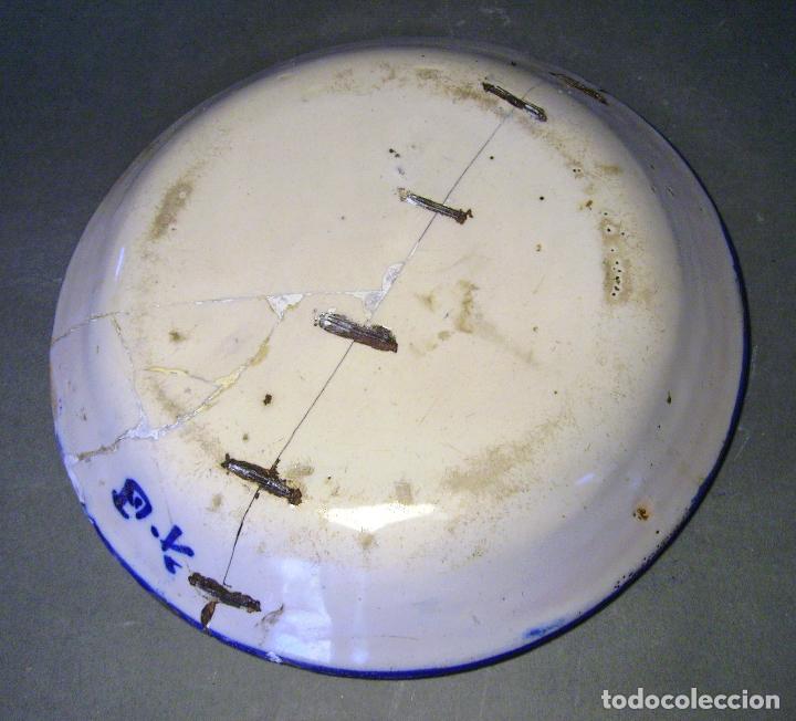 Antig&uuml;edades: PLATO  CER&Aacute;MICA  DE  MANISES  XIX - Foto 10
