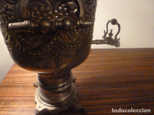 Antig&uuml;edades: SAMOVAR TETERA PLATEADO DE GRAN TAMA&Ntilde;O - Foto 2