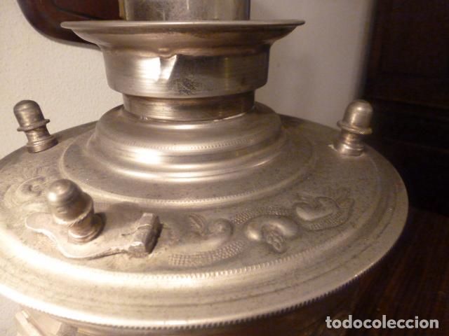 Antig&uuml;edades: SAMOVAR TETERA PLATEADO DE GRAN TAMA&Ntilde;O - Foto 5