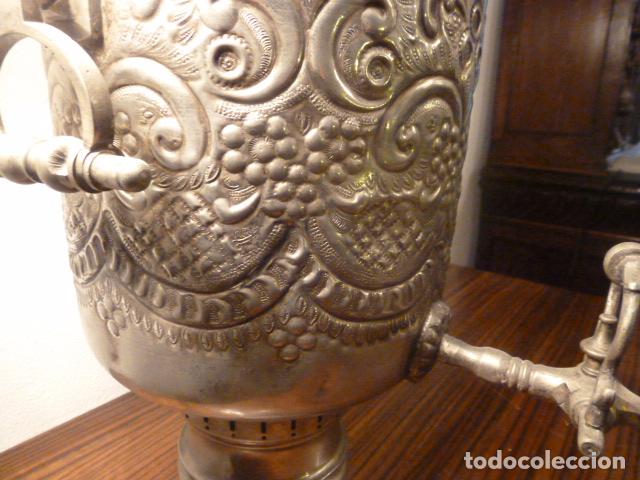Antig&uuml;edades: SAMOVAR TETERA PLATEADO DE GRAN TAMA&Ntilde;O - Foto 6