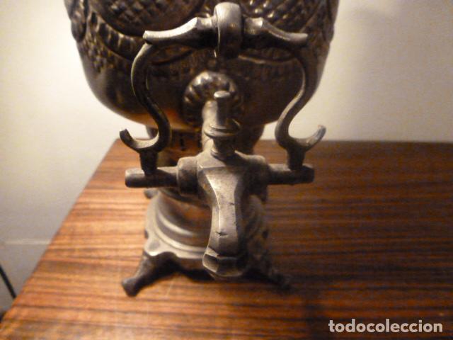 Antig&uuml;edades: SAMOVAR TETERA PLATEADO DE GRAN TAMA&Ntilde;O - Foto 7