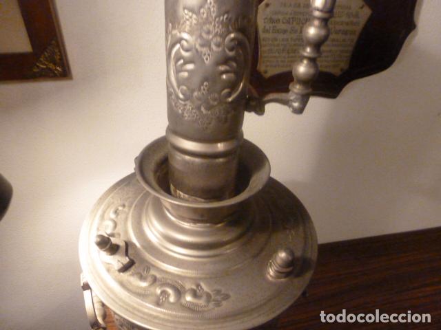 Antig&uuml;edades: SAMOVAR TETERA PLATEADO DE GRAN TAMA&Ntilde;O - Foto 8