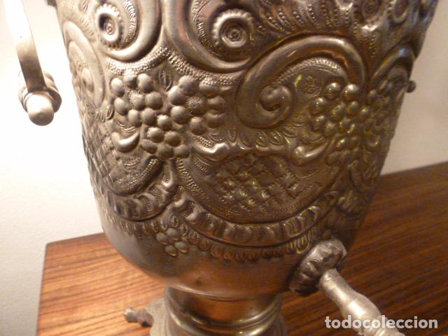Antig&uuml;edades: SAMOVAR TETERA PLATEADO DE GRAN TAMA&Ntilde;O - Foto 9