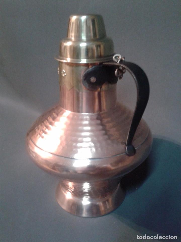 Antig&uuml;edades: RECIPIENTE DE COBRE Y LAT&Oacute;N - Foto 4