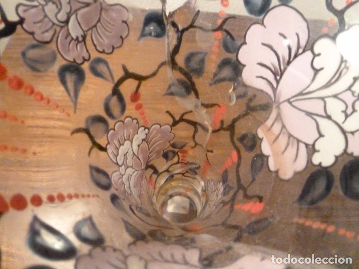 Antig&uuml;edades: JARRON DE CRISTAL PINTADO - Foto 4
